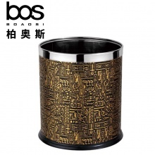 不銹鋼垃圾桶 古銅